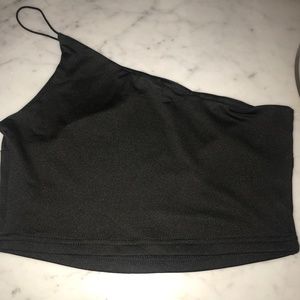 One Shoulder Crop Top